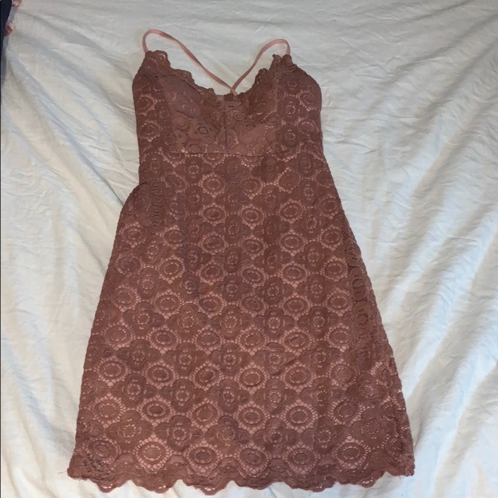 Pink Lace Dress